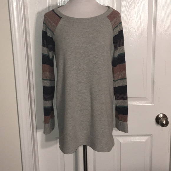 Pink Clover Tops - Pink Clover Light Grey Brushed Knit Top Large